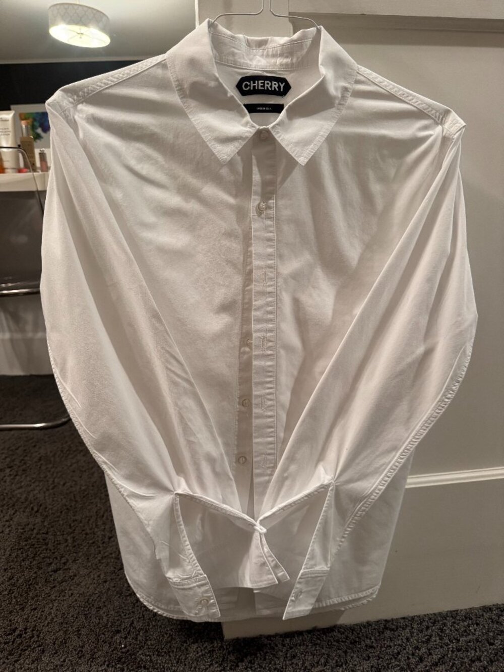 Cherry LA White Button Down